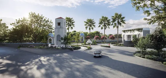 Artist's impression: Mediterranean-style entrance gate